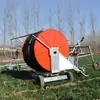 Máquina Irrigadora Aspersora Tipo Carretel para Irrigação de Grandes Áreas Agrícolas, Equipamento Móvel de Irrigação de Campo Economizador de Energia e Água