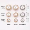 Botón de Perla con Borde de Cadena Botón Doble Botón de Traje Botón de Abrigo Botón Pequeño Estilo Chanel Jinda Accesorios de Ropa