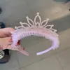Versión coreana de corona de hoja de arce diadema para el pelo de niños Malla de hilo de princesa dulce accesorios para el pelo diadema para el pelo de niños venta al por mayor transfronteriza