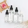 Botella de Esencia de 15 ml Botellas Cosméticas Portátiles Botella Gotero de Aceite Esencial al por Mayor Botellas de Vidrio Transparente de 10 ml