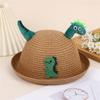 Sombrero de Pescador Nuevo de Verano para Niños Transpirable Ala Curva Sombrilla de Sol para Bebé en la Playa Sombrero de Oso de Dibujos Animados de Alto Valor