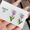Brincos de Tulipa Estilo Fada Super Novos 2023 para Mulheres, Simples e Frescos, Brincos Modernos e de Alta Qualidade