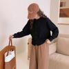 Cárdigan Fanna Fu Estilo Coreano Estilo Chanel Otoño e Invierno Color Sólido Cuello Redondo Manga Larga Sudadera Versátil Abrigo Tipo Traje de Béisbol Top de Mujer