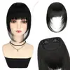Peluca con Flequillo de Aire Largo a Ambos Lados para Mujer, Extensiones de Cabello Realistas, Extensiones de Cabello Sin Costuras, Extensiones de Cabello Naturales, Extensiones de Cabello Listas para Envío Transfronterizo