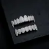 Brackets de Diamantes Microincrustados Transfronterizos Colmillos de Vampiro Hip-Hop Tendencia Caliente Europea y Americana Halloween Brackets Dorados de Ocho Dientes para Hombre