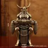 Estátua de Latão de Shen Nong, o Deus da Medicina, e Yan Di, o Deus da Medicina, Ornamento de Latão do Ancestral da Medicina, Shen Nong, o Grande Imperador Yan Di
