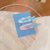 Pinza para el Cabello sin Costuras con Letra de Arándano para Mujer, Pinza de Pato Dulce para Flequillo de la Frente, Pinza para el Cabello de Niña, Accesorio para el Cabello