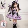 Vestido Princesa Lolita Vestido Niñas Estilo Verano 2025 Nuevo Falda Kuromi Infantil Vestido Bebé Vestido