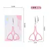 Tijeras para Recortar Cejas de Mango de Amor para Recortar Pestañas Postizas, Filosas y que no se Atoran, Tijeras Retro de Acero Inoxidable para Pelos de la Nariz, Tijeras Pequeñas Puntiagudas
