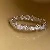 Anillo Exquisito de Plata de Ley S925 con Encaje Tallado para Mujer Estilo Ins Abierto Nicho Lujo de Gama Alta Accesible Joyería de Mano Versátil Nuevo