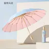 Guarda-chuvas Manuais Coloridos de Plástico com 70% de Desconto, Estilo Retrô e Fresco, Uso Duplo para Sol e Chuva, Guarda-chuvas Promocionais, Proteção UV, Guarda-sóis Resistentes ao Vento