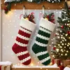 Calcetines grandes de bolsa de caramelo tejidos, accesorios para regalos, decoraciones navideñas más vendidas, calcetines transfronterizos, Navidad