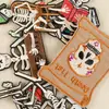 Etiqueta de Bordado por Computadora Lixin Calavera Divertida Leyendo Parche de Bordado DIY Parche para Ropa Accesorios Parche Termoadhesivo Parche de Tela