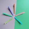Estilo coreano ins clipe de bico de pato quadrado fino colorido fosco simples elegante clipe para parte de trás da cabeça de menina clipe para franja acessórios de cabelo