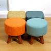 Taburete pequeño de madera maciza, taburete para cambiar zapatos, asiento, muelle, venta al por mayor, taburete pequeño para el hogar, taburete pequeño para sala de estar, banco pequeño, reposapiés