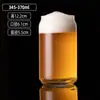 Taza de Vidrio Moderna Simple Gran Capacidad Taza para Cerveza de Infusión Fina Taza Engrosada para Cerveza de Barril Taza para Bebidas de Jugo de Fruta Logo Impreso