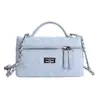Bolsa de Ombro Única Estilo Chanel de Luxo para Mulheres, Nova Moda Primavera 2026 Bolsa de Mão Simples Matelassê e Bolsa Transversal