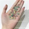 Dos modelos pétalos de esmalte checo Pensamiento de siete colores flor de siete colores pétalos multifuncionales accesorios para joyería DIY material para horquillas