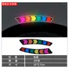 Pegatinas para Guardabarros de Coche, Pegatinas para Espejo Retrovisor, Pegatinas Reflectantes para Parachoques Trasero de Maletero, Pegatinas de Advertencia, Pegatinas Decorativas Personalizadas Creativas para Carrocería de Coche con Adhesivo de Resina