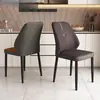 Silla Nórdica Simple Silla con Respaldo de Lujo Ligero Moderno Italiano Silla de Comedor para el Hogar Silla para Mesa de Comedor de Hotel Taburete de Restaurante Metal