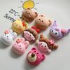 Serie de cabezas de animales lindos diy pegamento crema funda para teléfono móvil pegatina para refrigerador cuerda para pasador accesorios de resina al por mayor Norte K3