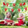 BA239 verão frutas melancia bunting festa aniversário puxar bandeira bandeira triângulo bandeira decoração feriado pendurado bandeira