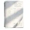 Cuaderno grueso con espiral de PP, cuaderno A6 con cuadrícula, bloc de notas grande B5, cuaderno planificador de gestión diaria del tiempo para estudiantes