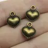 13x 11mm 1.5g acessórios de joia multicoloridos DIY feito à mão coração de amor pingente de coração