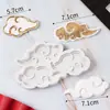Decoración para Pastel de Bebé Danza del León Dragón Bordado Estilo Chino Patrón de Nube Topper Decoración para Primer Cumpleaños Niño Niña