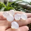 Pingente Magnolia de Calcedônia Branca Natural Sino de Vento de Ágata Sino Flor Semente de Abóbora Pulseira de Contas Soltas Acessórios DIY