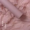 Papel de forro de filme leve macio Papel pérola estilo nórdico Filme macio à água Material de embalagem Filme de papel Papel de embrulho florido