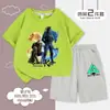 Conjunto de Camiseta de Manga Curta e Calça 100% Algodão Delta Action Game para Meninos e Meninas - Conjunto Estudante Pastor Garra Poderosa