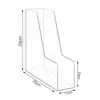 Estantería Transparente de Acrílico Personalizada Portafolders Vertical Organizador de Almacenamiento de Escritorio Revistero Transparente