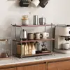 Porta-Copos Estilo Retrô Prateleira Organizadora para Armazenamento de Copos para Copos de Água Copos de Café Copos de Chá Prateleira de Mesa Bancada