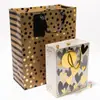 Bolsa de Empaque Yisheng Bolsa de Papel Bolsa de Regalo Personalizada Venta al por Mayor Bolsa de Compras de Papel de Bellas Artes Pequeña Laminación Mate Negra