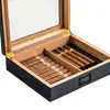 Caja de Cigarrillos Creativa Caja de Almacenamiento para Cigarros Puros Rollo de Cigarrillos Caja de Regalo Multifuncional Transfronteriza Gran Capacidad Sellada Caja de Madera Maciza