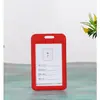 Porta-cartões grande para identidade de estudante, crachá escolar, cartão de identificação, crachá de trabalho, código de saúde, código estático, porta-cartões transparente atacado