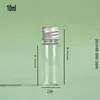 Suministros del Fabricante Botellas de Plástico con Tapa de Aluminio Transparente para Mascotas, Botellas Vacías Cilíndricas, Botellas Dosificadoras para Polvo y Líquido, Botellas con Tapa de Aluminio de Rosca