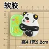Taza de Café Feliz Panda Pacífica y Alegre de Dibujos Animados Gancho para Vehículo Eléctrico Parche 3D Pegatina para Zapatos Croc