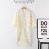 Roupão Kimono Feminino Estilo Japonês Kimono Primavera e Verão Roupão Floral Sauna Roupa de Casa Pura Gaze de Algodão Pijama Roupão Longo