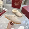 G Home Otoño 2025 Nuevo Falda Interior Punta Redonda Planos Letra Grabada Hebilla de Caballo Lana Cómodos Zapatos de Piel para Pareja
