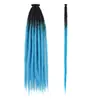 Transfronterizo 24 pulgadas Individual Europeo y Americano Rastas Street Dance Fieltro Rastas Peluca Rastas Tejido a Mano Extensiones de Cabello Rastas Rastas