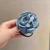 Tocados para niños, accesorios coreanos para el cabello, aro para el cabello con flor de camelia, cuerda para el cabello con forma de rosa, banda de goma para el cabello