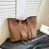 Bolso de Mano Transfronterizo de Gran Capacidad para Mujer 2025 Nuevo Estilo Coreano Versátil Bolso Tote para el Trabajo Bolso de Hombro de Moda