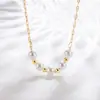 Colar de Pérolas Minimalista Coreano e Japonês Novo Estilo para Mulheres 2022, Design Único, Acessório de Corrente para Suéter de Alta Qualidade, Elegante e na Moda