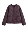 Moda Europea y Americana Transfronteriza Aliexpress Moda Popular Casual Cuello Redondo Corbata Bolsillo en el Pecho Chaqueta de Algodón Chaqueta