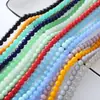 8 mm 50 Piezas/Paquete Cuentas de Vidrio Multicolor Brillantes Redondas Color Sólido Sueltas Transparentes Accesorios para Joyería