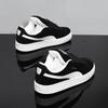 Novos Sapatos Masculinos de Primavera Tendência Sola Grossa Sapatos com Plataforma Aumentada Moda Casal Tendência Respirável Casual Sapatos Brancos MY9205