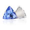 Diamante de Imitación Triangular de Cristal con Garra 18mm Accesorio para Ropa Bolso Zapato Base Dorada con Agujero para Coser a Mano Diamante de Imitación Estilo Ins