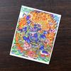 Gran cielo negro pintado a mano dorado Thangka pintura núcleo Zakilam Dios negro de la riqueza Pintura del dios amarillo de la riqueza Thangka pintura núcleo lienzo especial